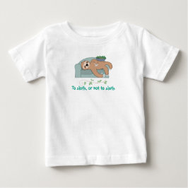 Camiseta De Bebé Lema para dormir perezosa jungla tropical