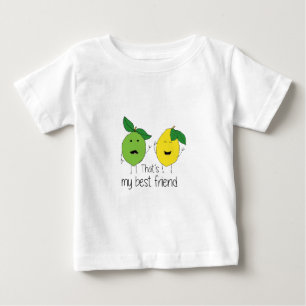 Camiseta De Bebé Lemon y Lime Best Friends BFF
