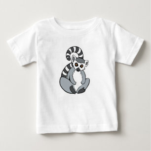 Camiseta De Bebé Lemur de cola de anillo de cierre