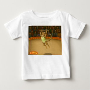 Camiseta De Bebé Lena artista de trapecio leopardo
