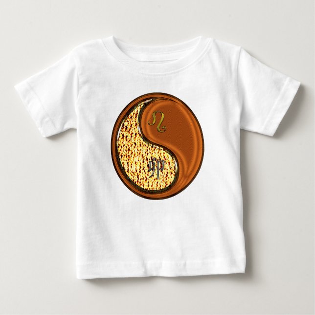 Camiseta De Bebé Leo & Conejo de Madera (Anverso)