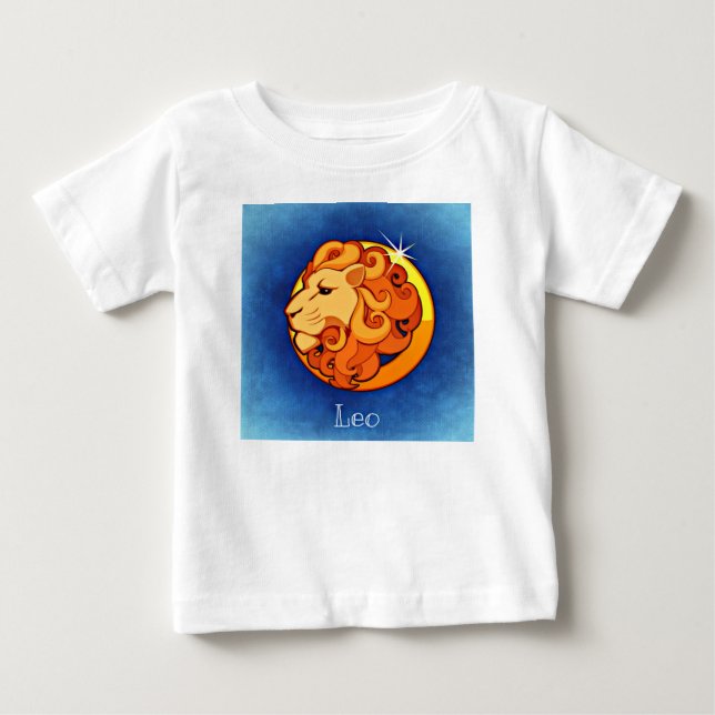 Camiseta De Bebé Leo, león (Anverso)