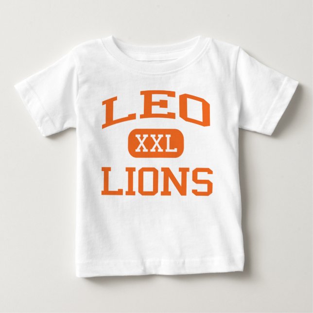 Camiseta De Bebé Leo - leones - High School secundaria de Leo - (Anverso)