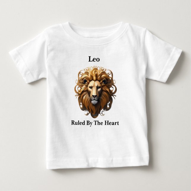 Camiseta De Bebé Leo The Lion: El feroz Rótulo de nacimiento de Zod (Anverso)