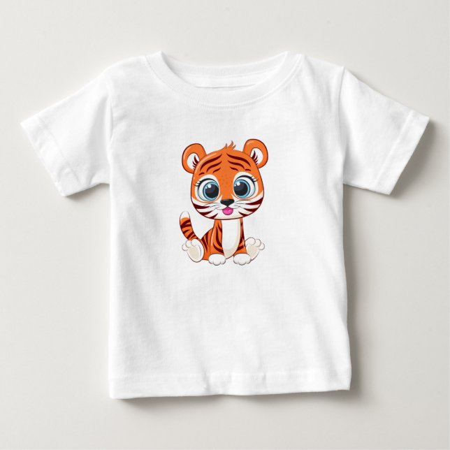 Camiseta de bebé león adorable (Anverso)