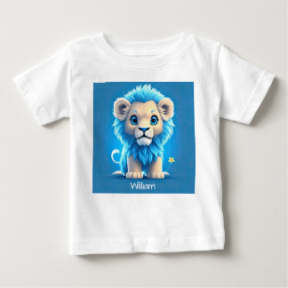 Camiseta De Bebé León azul para los amantes de los leones