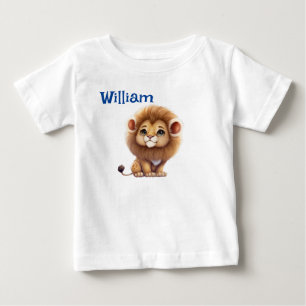 Camiseta de bebé León bebé personalizable