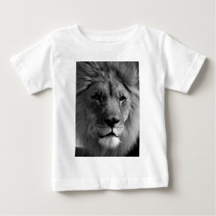 Camiseta De Bebé León blanco y negro