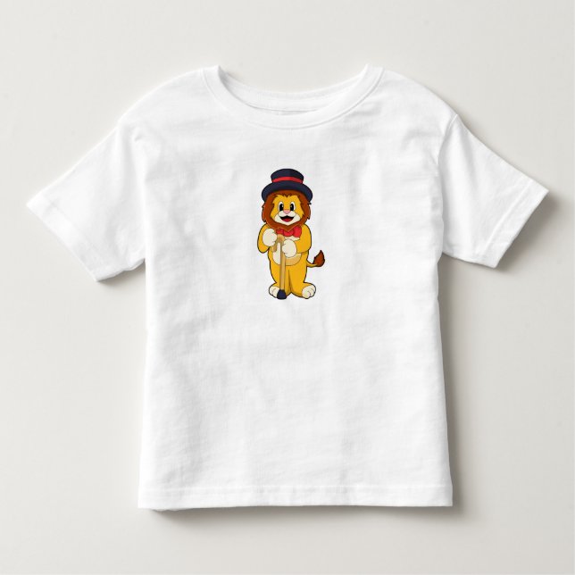 Camiseta De Bebé León como caballero con sombrero (Anverso)