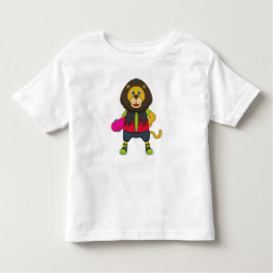 Camiseta De Bebé León como patinador con patineta