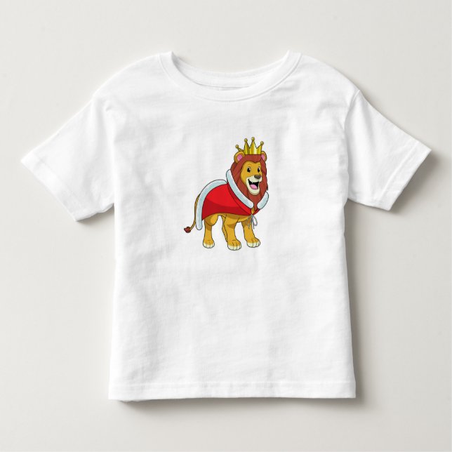 Camiseta De Bebé León como Rey con corona y Cabo (Anverso)