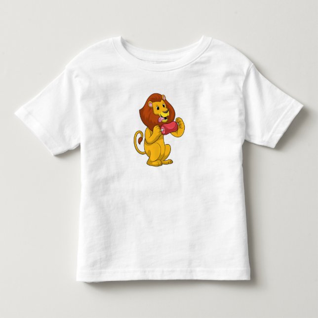 Camiseta De Bebé León con carne (Anverso)