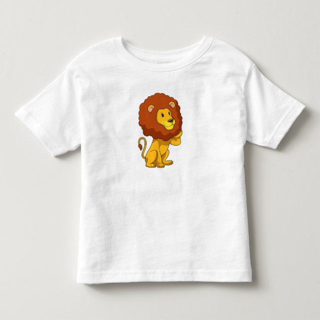 Camiseta De Bebé León con curvas (Anverso)