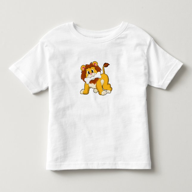 Camiseta De Bebé León con Hueso (Anverso)