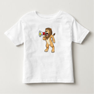 Camiseta De Bebé León con micrófono