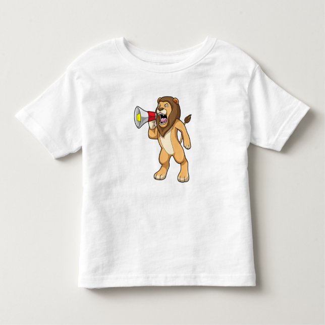 Camiseta De Bebé León con micrófono (Anverso)