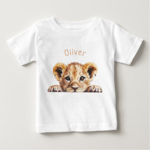 Camiseta De Bebé León de bebé lindo personalizado