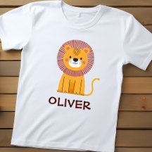 León de dibujos animados lindo personalizado