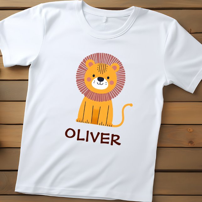 Camiseta De Bebé León de dibujos animados lindo personalizado (Subido por el creador)