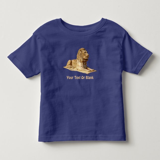 Camiseta De Bebé León de piedra (Anverso)