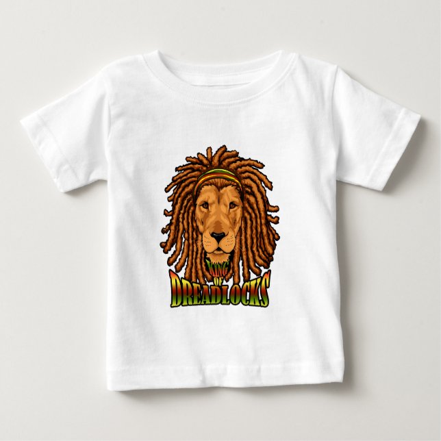 Camiseta De Bebé León de Rastafarian de Judah (Anverso)