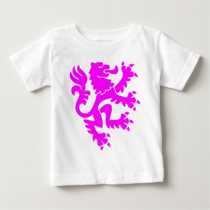Camiseta De Bebé León heráldico 01 - Magenta