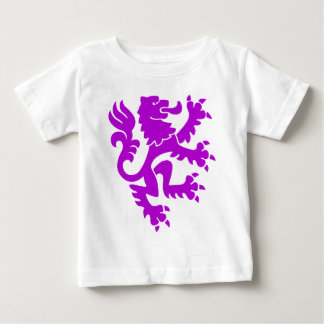 Camiseta De Bebé León heráldico 01 - Púrpura