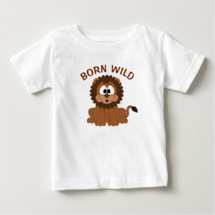 Camiseta De Bebé León Nacido Salvaje