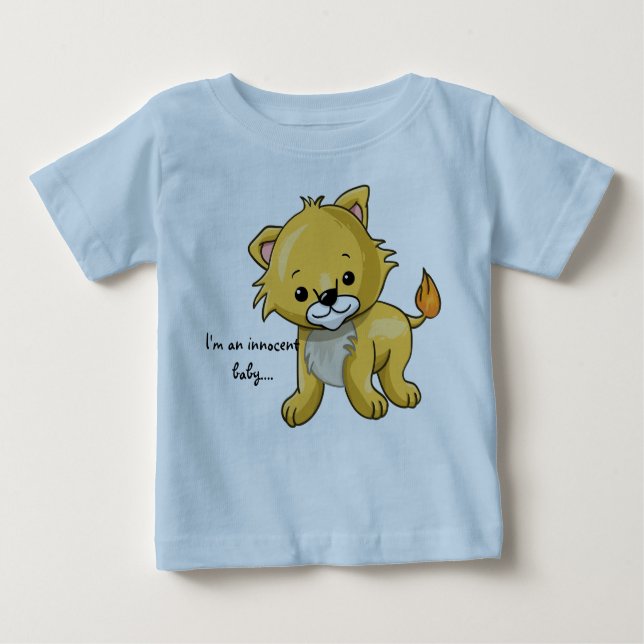 Camiseta De Bebé León pequeño (Anverso)