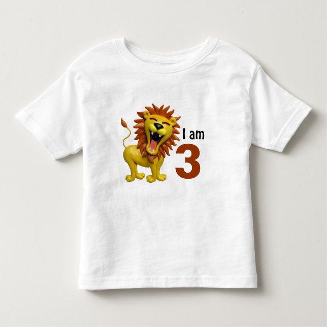 Camiseta De Bebé León que ruge (Anverso)