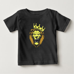 Camiseta De Bebé León ruidoso con corona