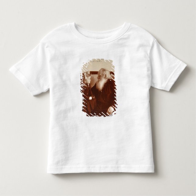Camiseta De Bebé León Tolstoy con su nieta, Tatiana (Anverso)