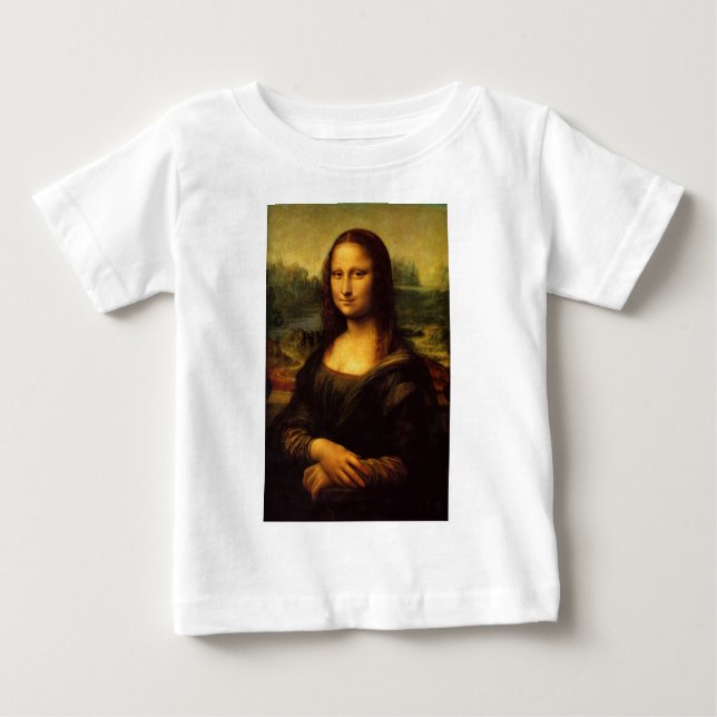 Camiseta De Bebé Leonardo Da Vinci Mona Lisa (Anverso)
