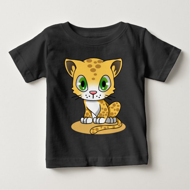 Camiseta de bebé leopardo (Anverso)