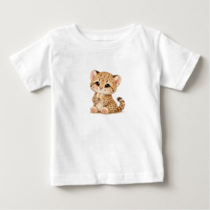 Camiseta de bebé leopardo – Bebés manchados y raya