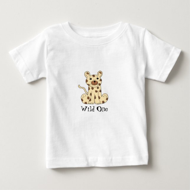 Camiseta De Bebé Leopardo de Dibujos Animados - Salvaje (Anverso)