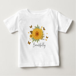 Camiseta De Bebé Let Your Light Bloom Design