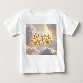 Camiseta De Bebé Let Your Light Shine – Soft Clouds & Sunbeams Baby