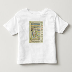 Camiseta De Bebé Letra "A" de Historiated que representa las