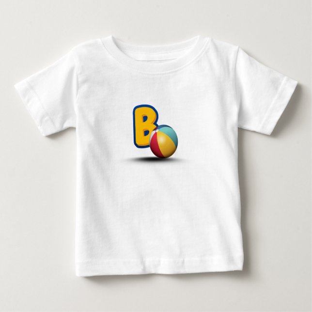 Camiseta De Bebé Letra B (Anverso)