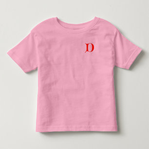Camiseta De Bebé Letra D Shirt