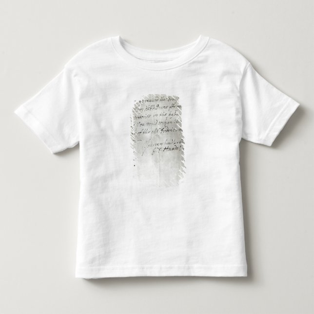 Camiseta De Bebé Letra de George Frederick Handel (Anverso)
