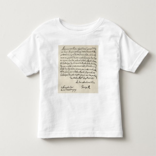 Camiseta De Bebé Letra de George I a Charles VI (Anverso)