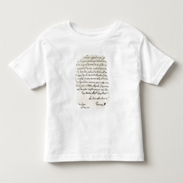 Camiseta De Bebé Letra de George I a Charles VI (Anverso)