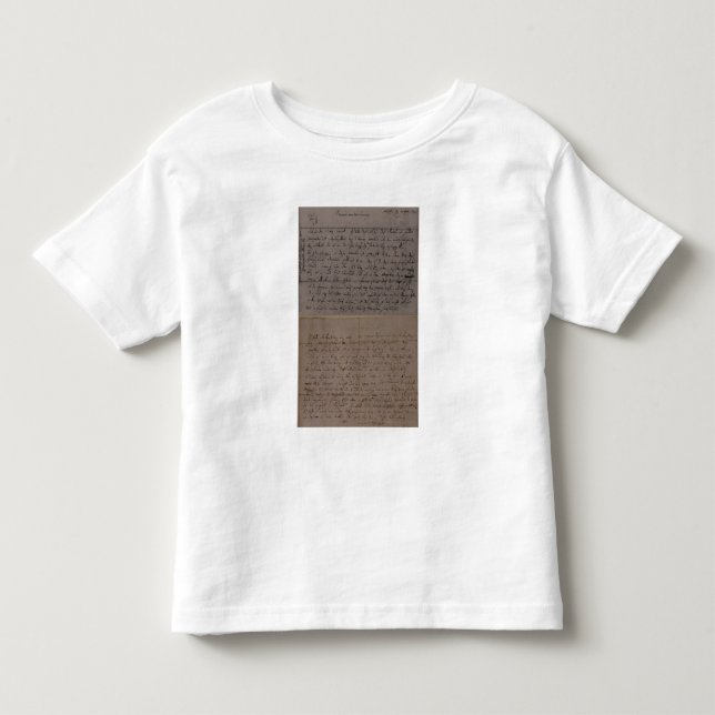 Camiseta De Bebé Letra de Leopold Mozart (Anverso)