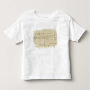 Camiseta De Bebé Letra de Mozart a un freemason, enero de 1786