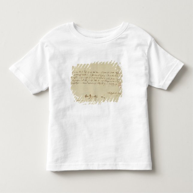 Camiseta De Bebé Letra de Mozart a un freemason, enero de 1786 (Anverso)