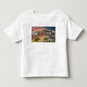 Camiseta De Bebé Letra grande de Maine (Capital del Estado/flor)