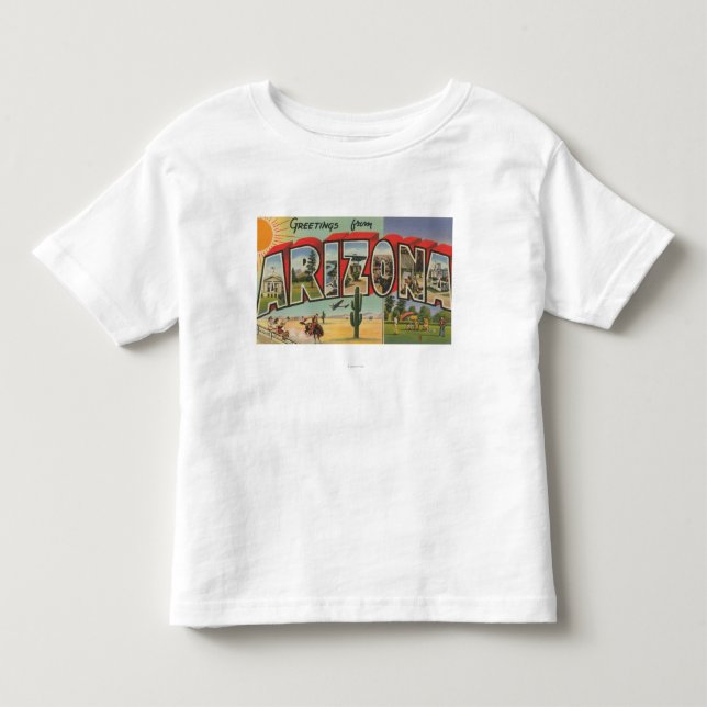Camiseta De Bebé Letra ScenesArizona de ArizonaThe SunLarge (Anverso)