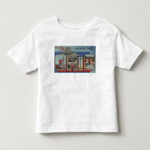 Camiseta De Bebé Letra ScenesOhio de OhioBuckeye LakeLarge